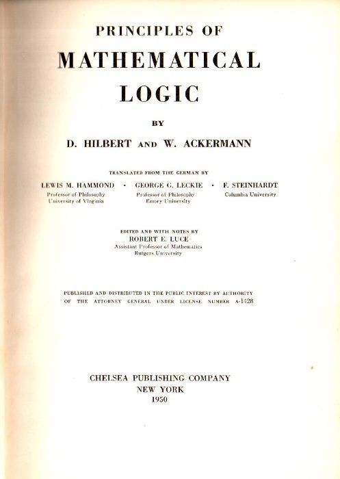Livro - Principles of Mathematical Logic