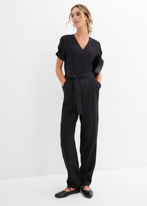 B.P.C kombinezon czarny modny z wiskozy 38.