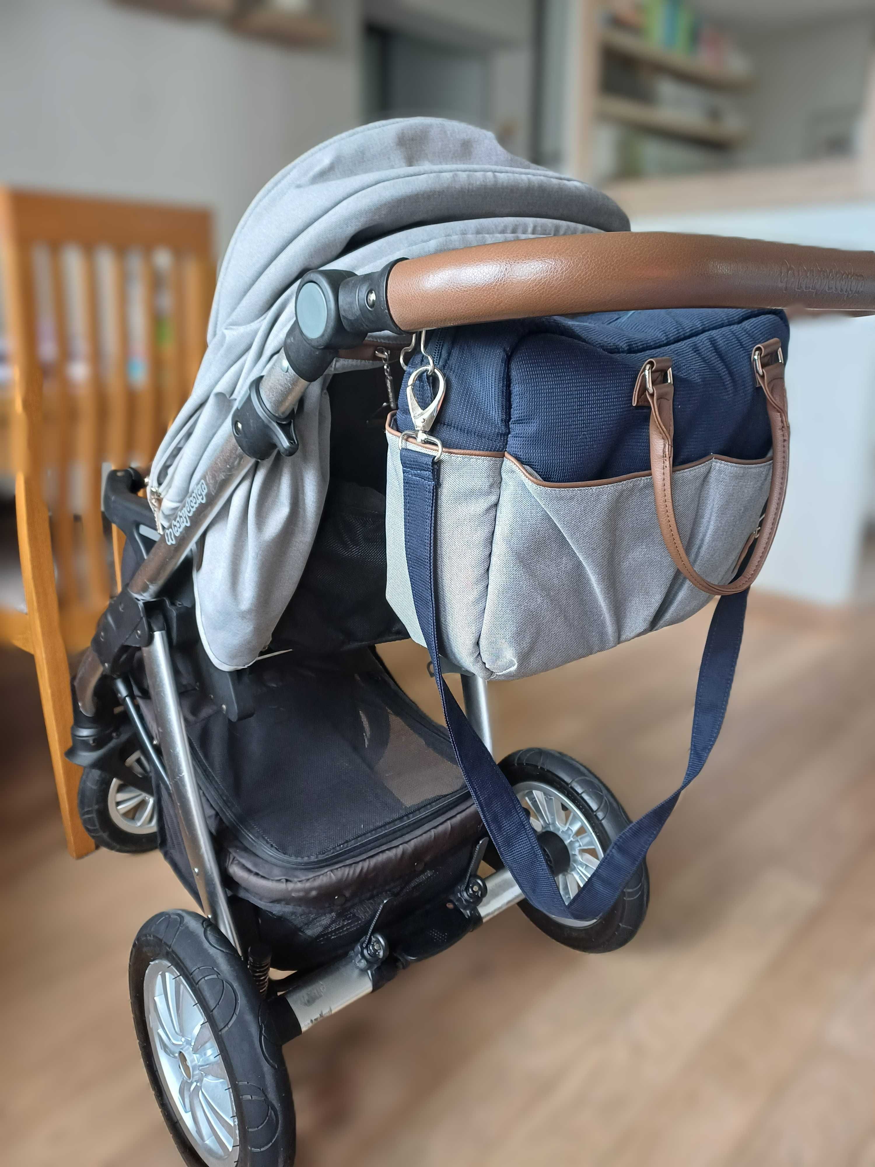 Wózek 2w1 gondola + spacerówka Baby Design Dotty, nie cybex, bebetto