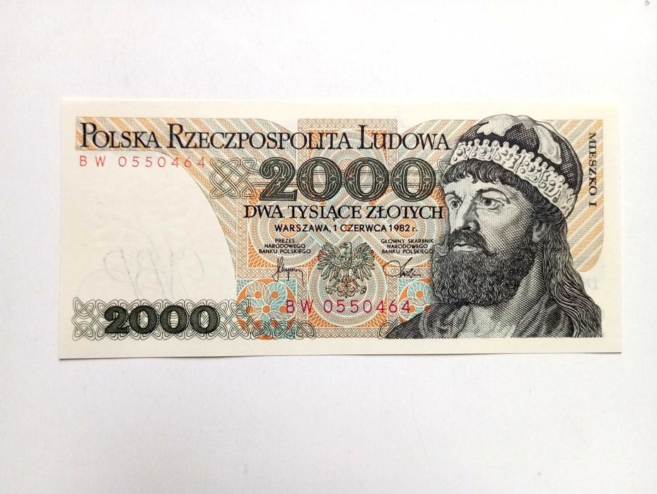 2000 zł 1982  -  BW  -  st.  UNC