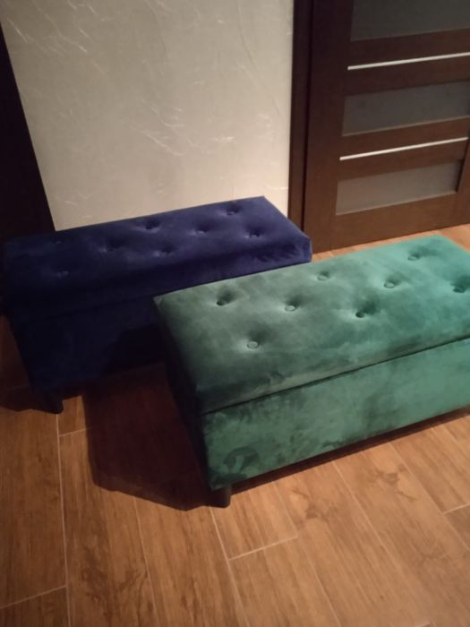 Pufa tapicerowane siedzisko skrzynia