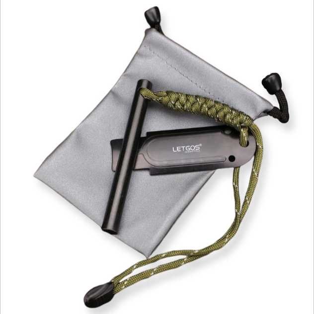 Огниво для разжигания огня LETGOS Magnesium Rod Fire Starter 100 мм