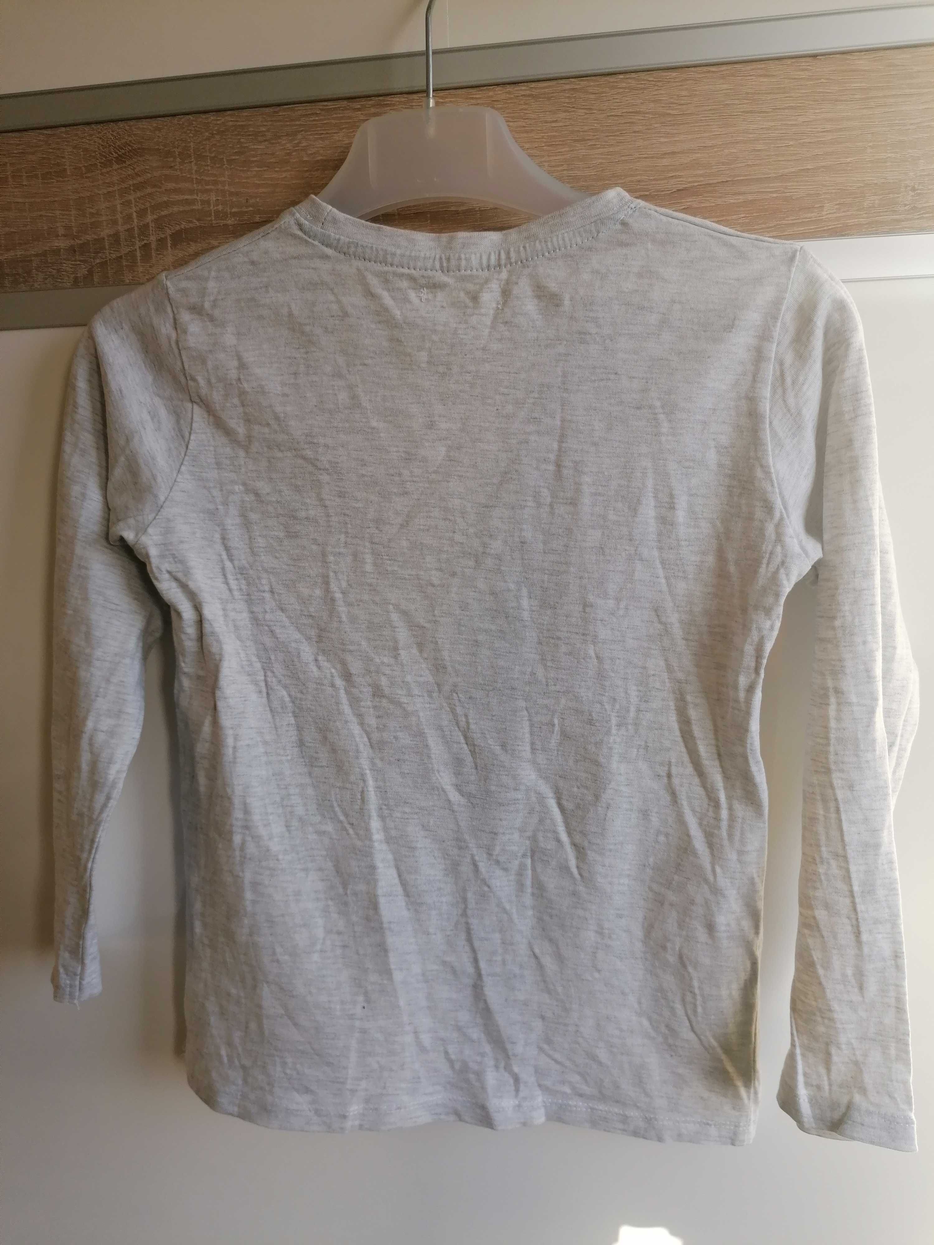 Koszulka chłopięca 116 cm bawełniana z długim rękawem