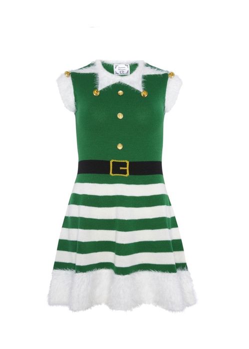 Новорічна сукня L. Тематичне плаття Ельфійки, помічниці санти. Санта