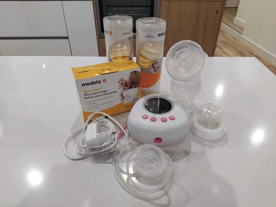 Bomba extratora de leite elétrica CHICCO + Biberões e Sacos Medela