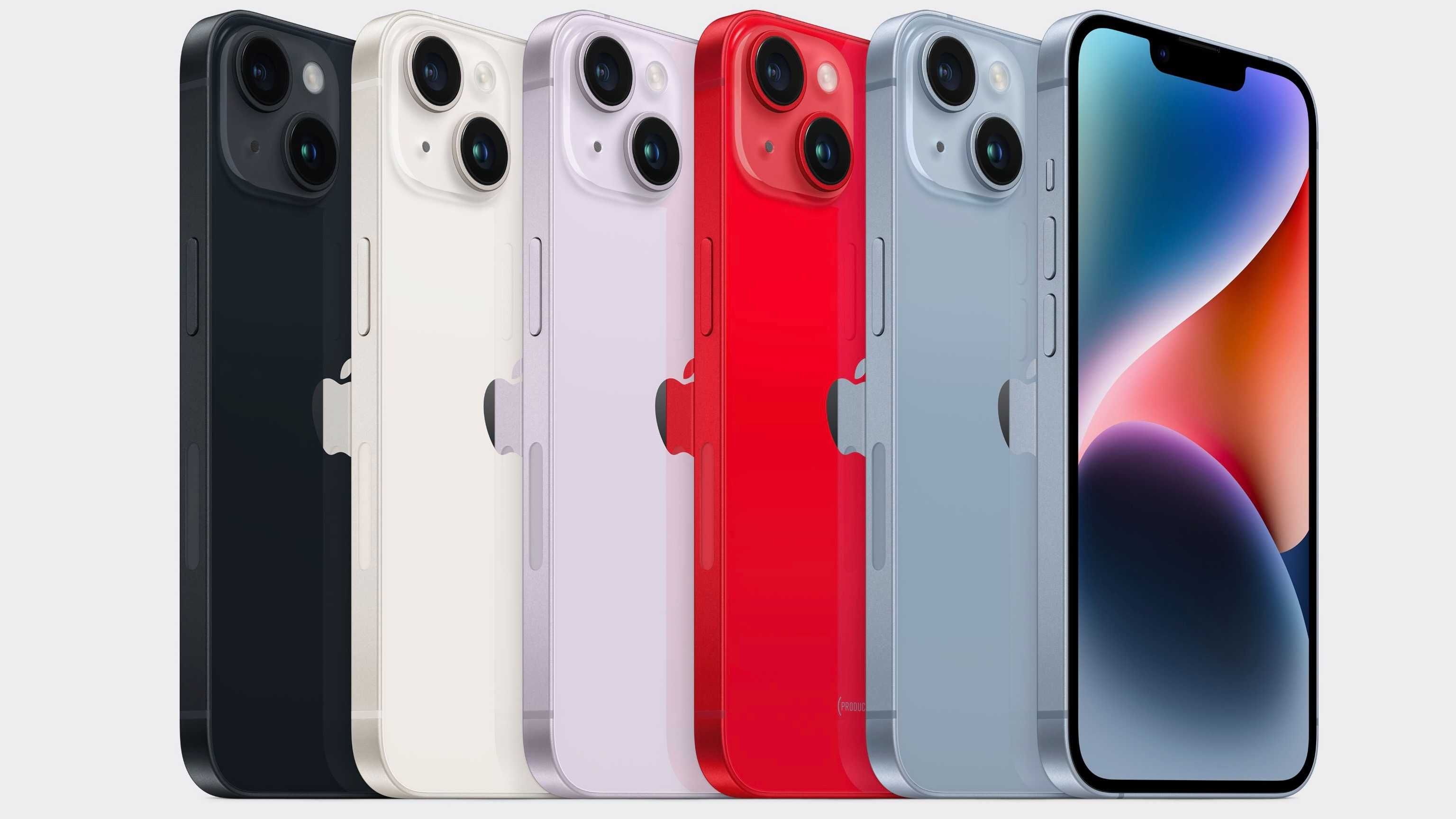 Tylna klapka/szybka szklana iPhone 14 PLUS FIOLETOWA