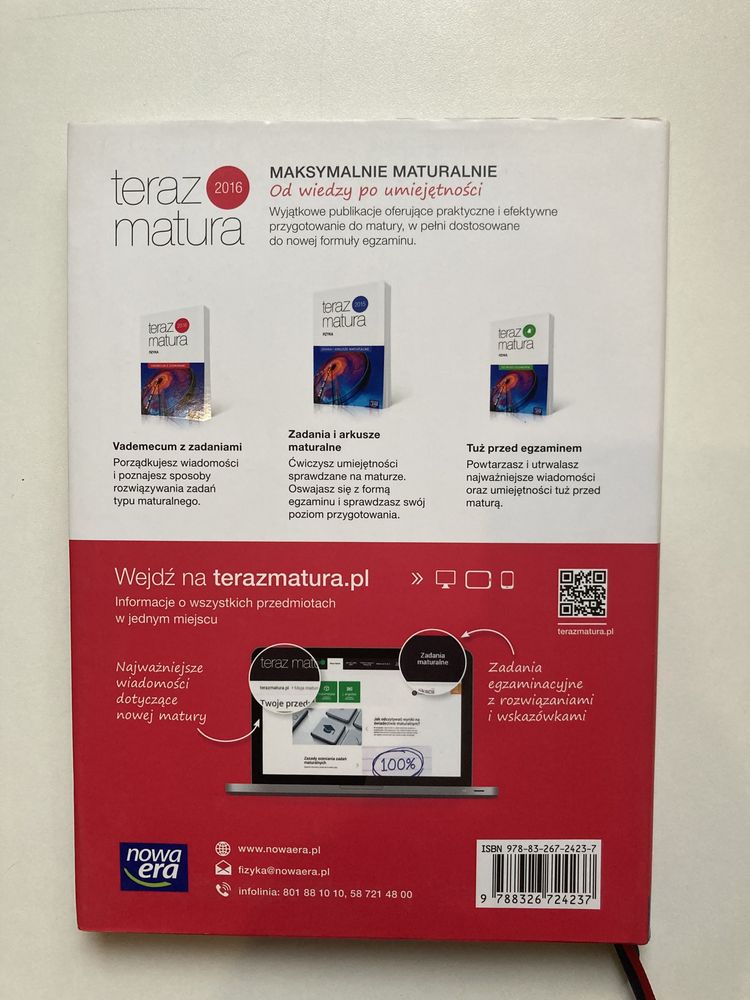 Teraz matura FIZYKA 2016 vademecum z zadaniami
