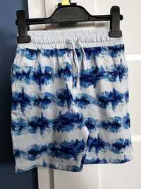 128 dunnes stores spodnie szorty dresowe niebieskie granatowe