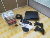 Ps3 + comandos e jogos   "ler descrição"