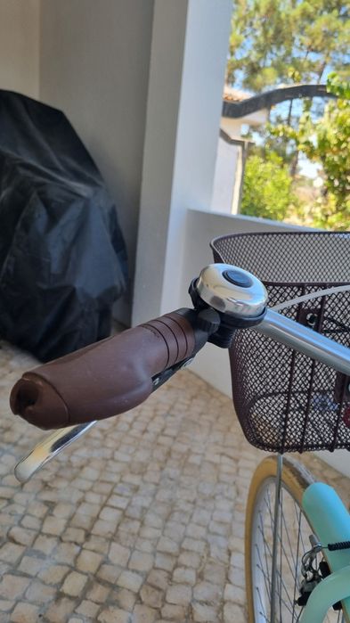 Bicicleta Pasteleira Btwin Elops Verde Água