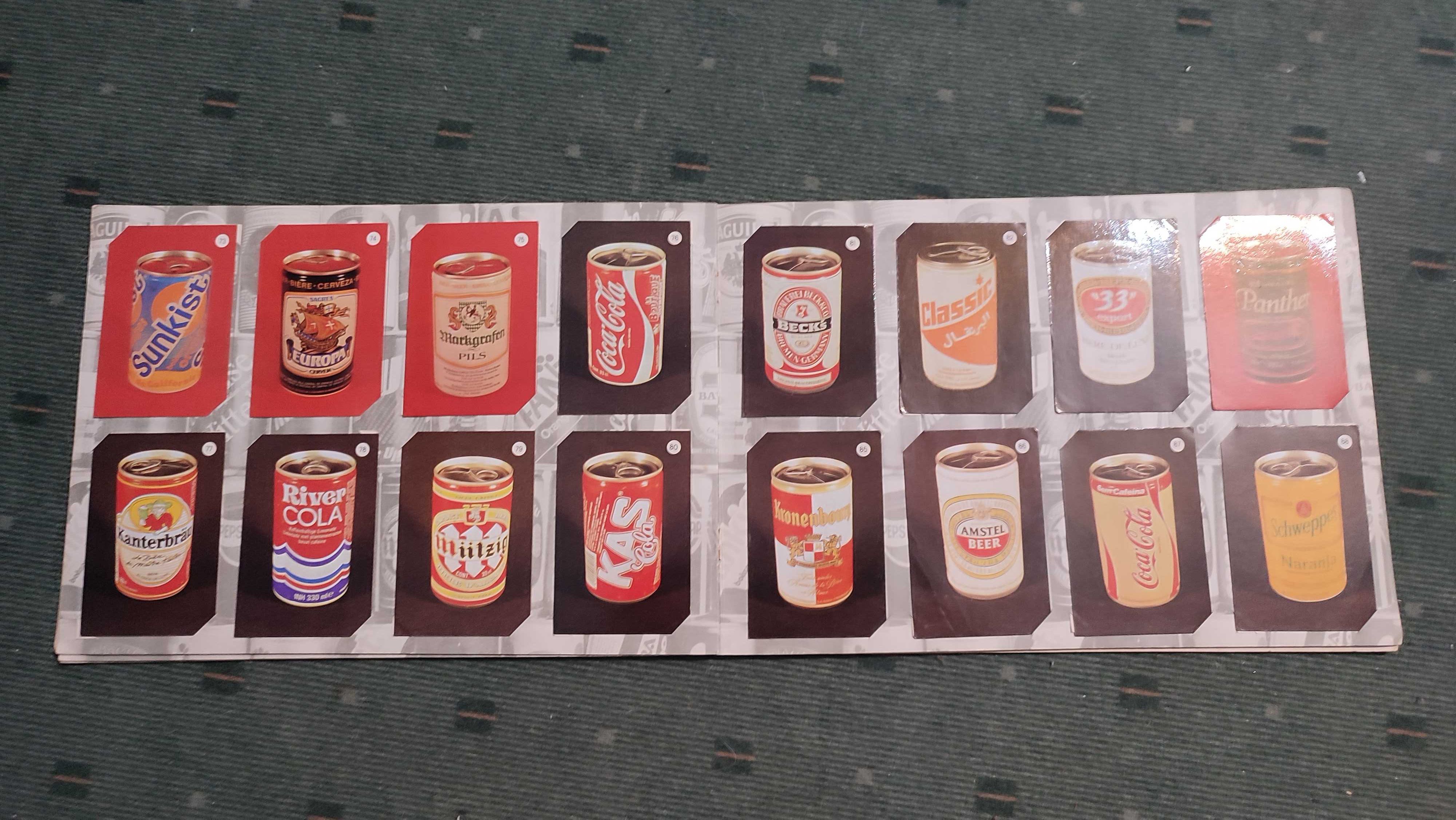O Mundo das Bebidas - caderneta completa com 128 calendários