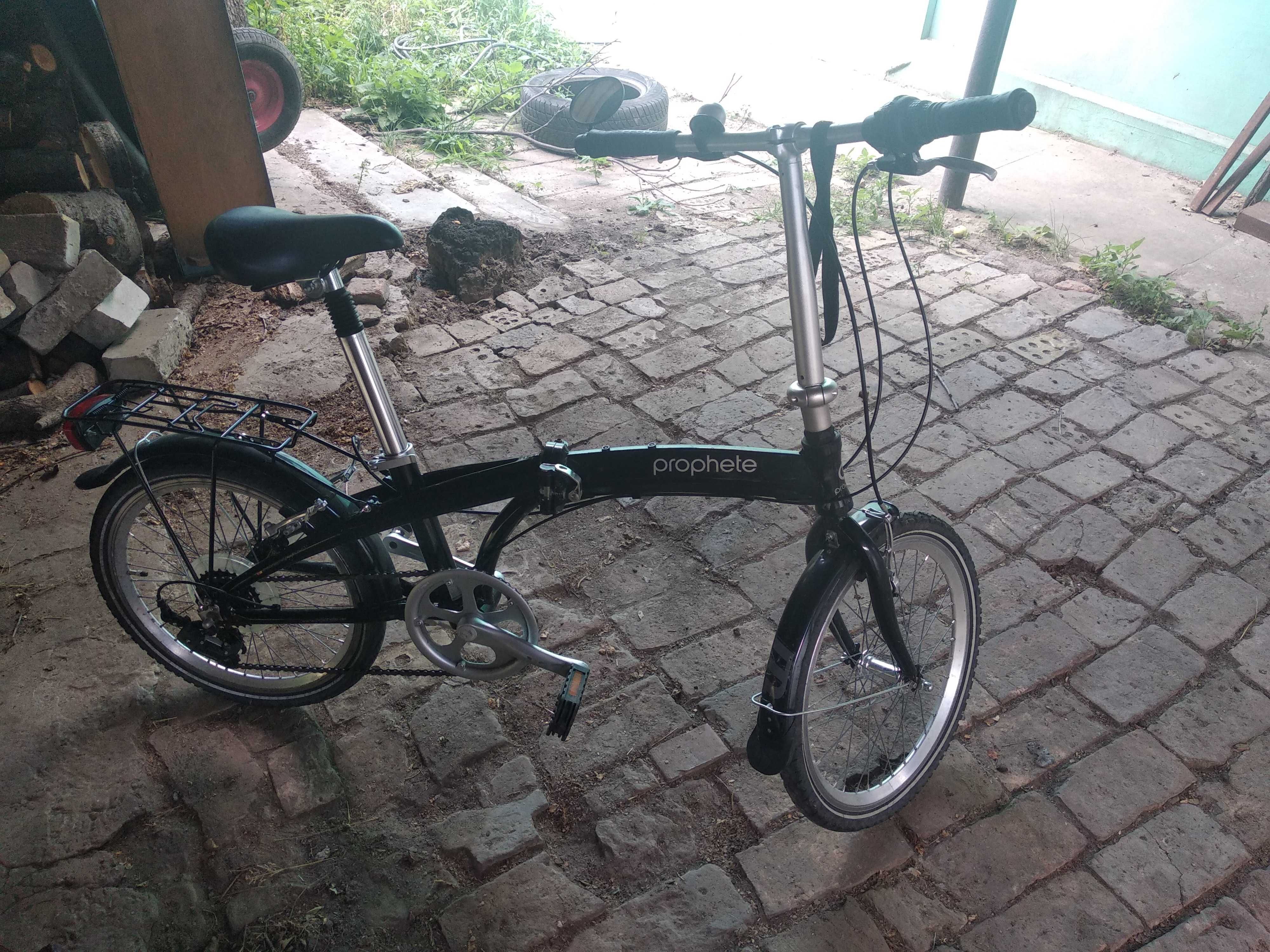 Складний велосипед Prophete Faltrad City 20" 12.5" чорний
