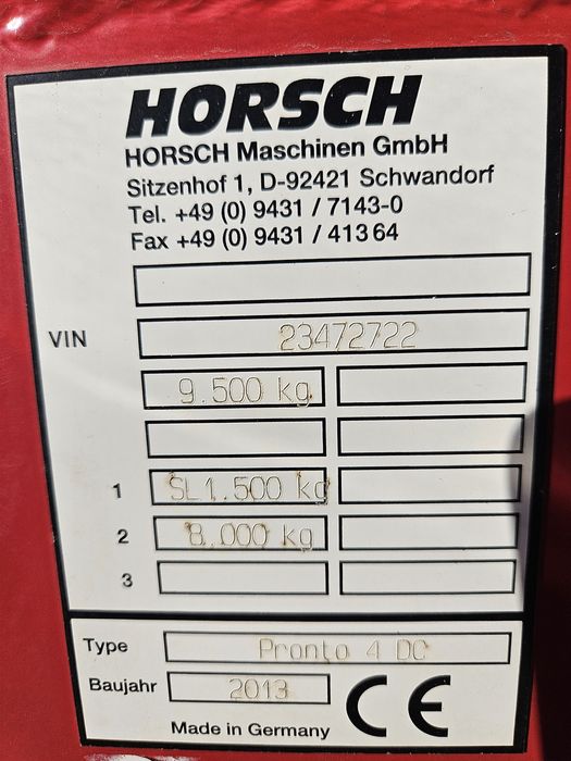 Horsch pronto 4dc 2013
