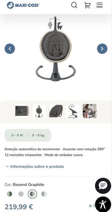 Espreguiçadeira elétrica Cassia Maxi-Cosi