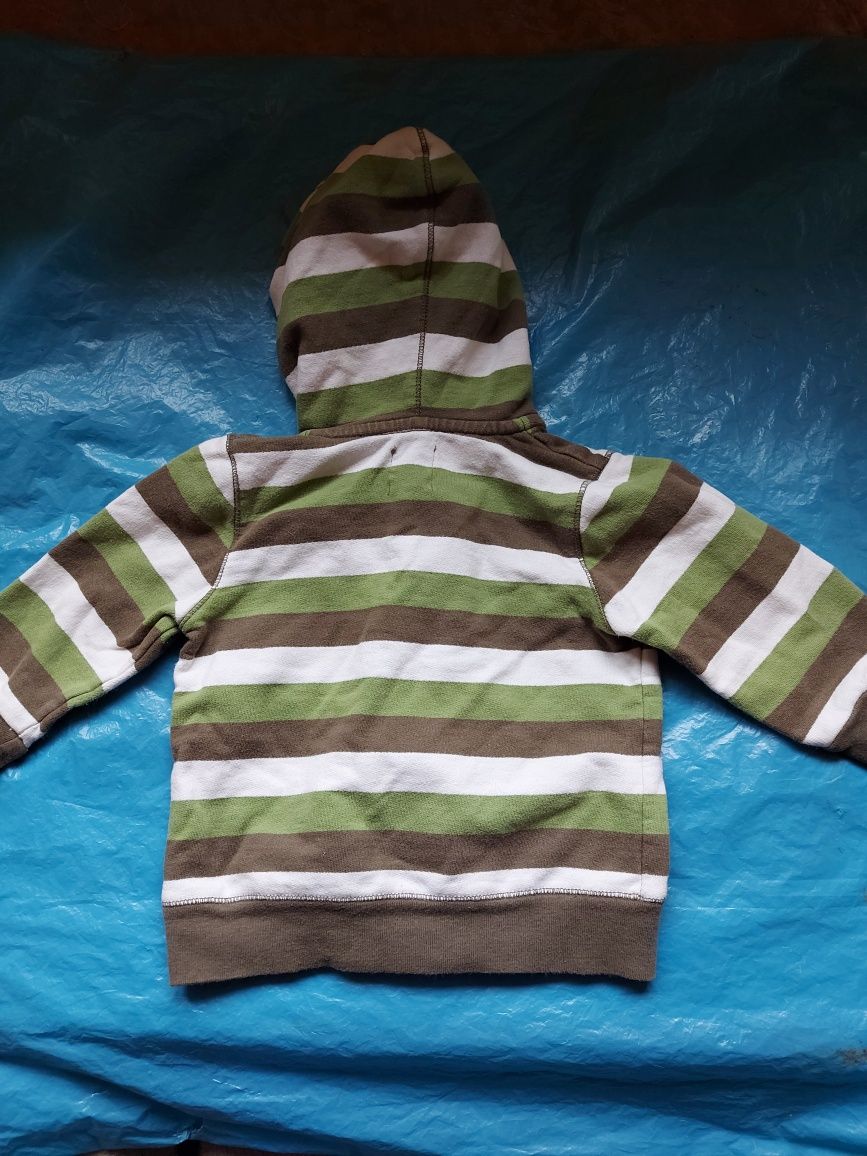 Bluza z kapturem dresowa dziecięca wiek 9/12/18 miesięcy firma H&M