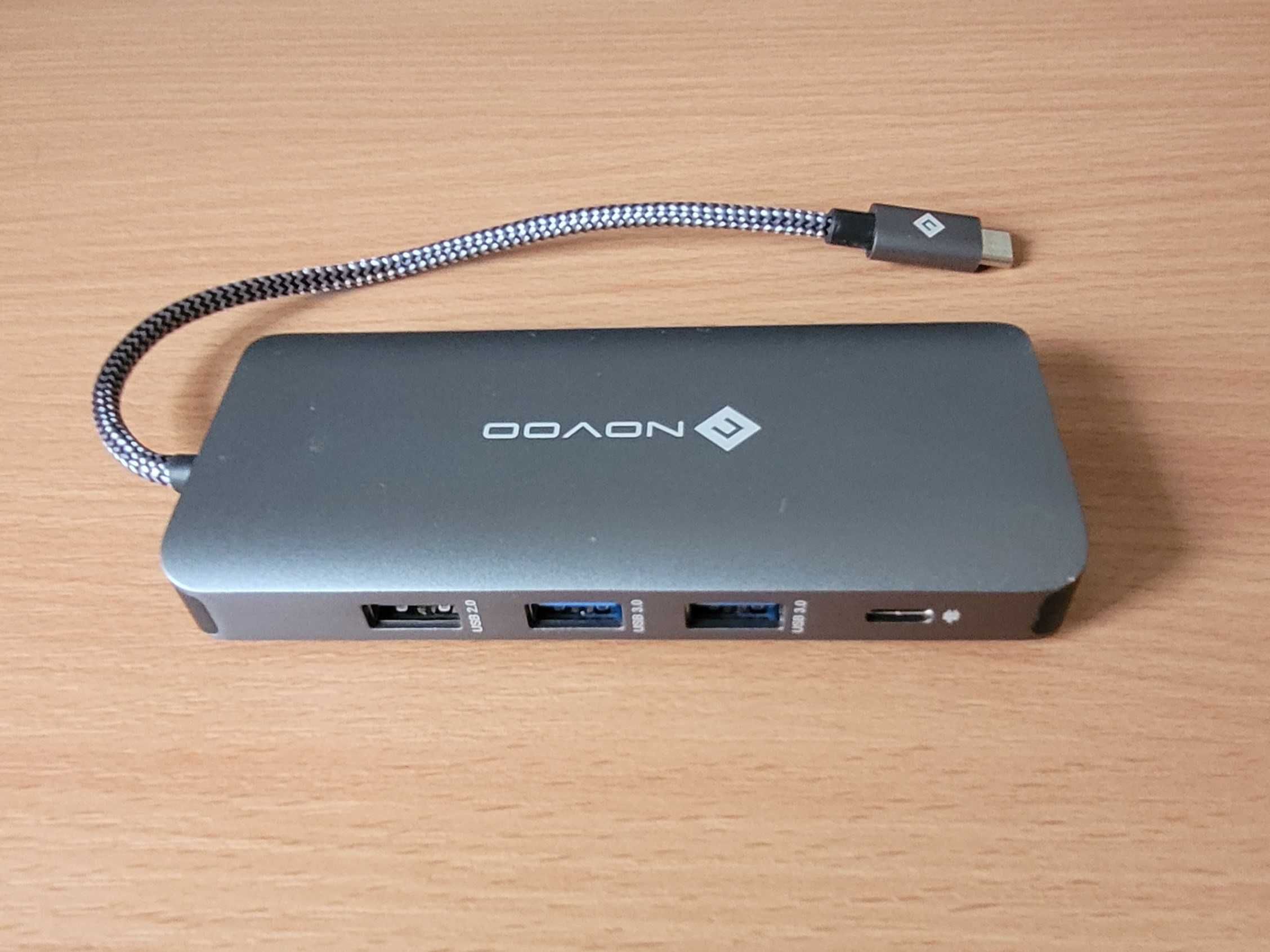 NOVOO 11w1 –Stacja dokująca USB-C z obsługą potrójnego wyświetlacza 4K