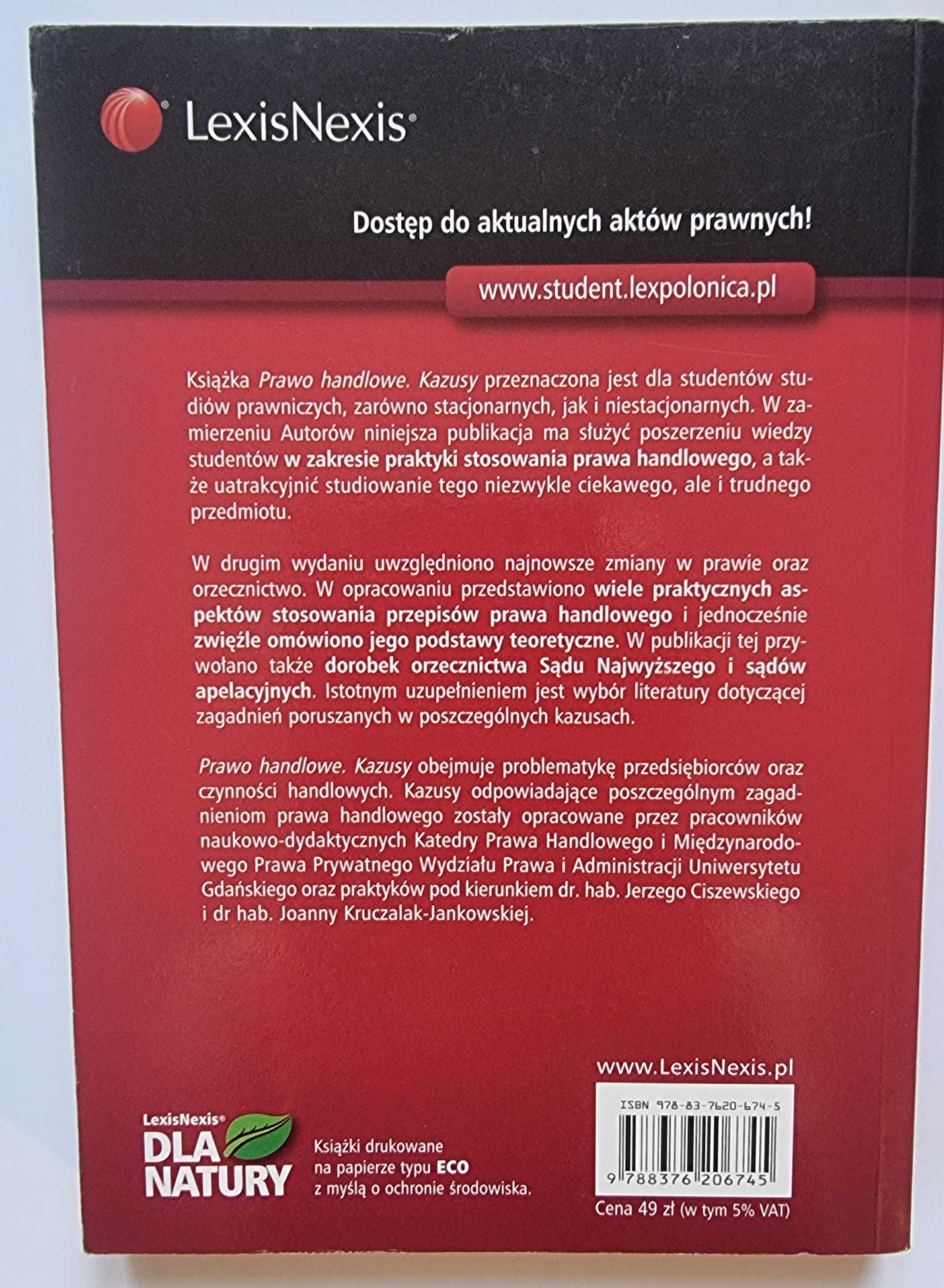 Prawo handlowe Kazusy - Ciszewski Kruczalak-Jankowska