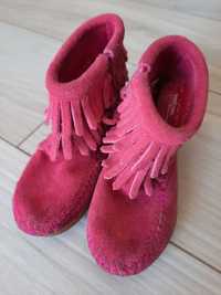 Buty dziecięce skórzane jesienne Minnetonka r25