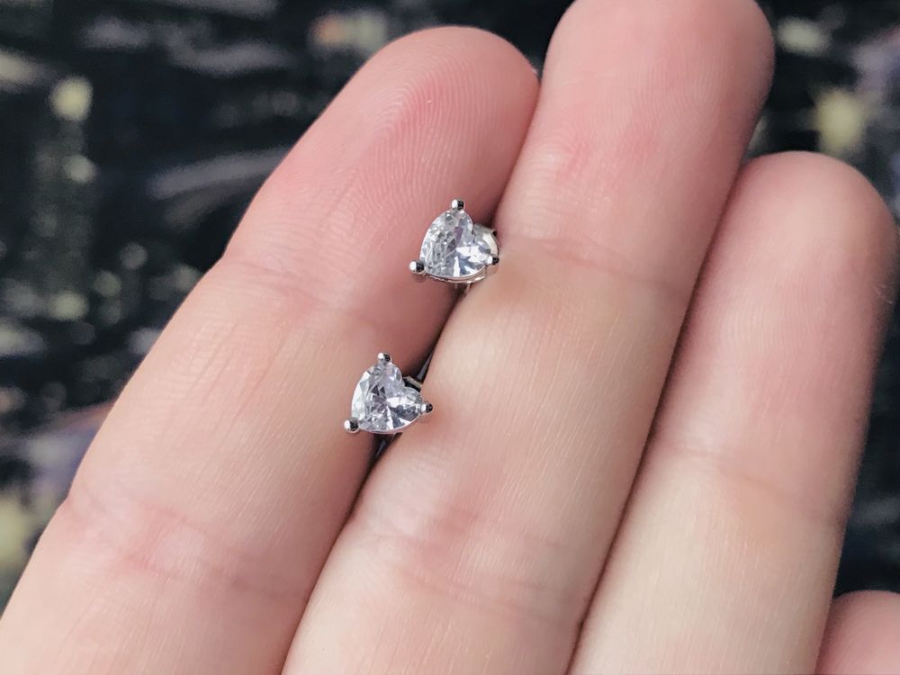 Срібні сережки 925 проба! Фіаніти Swarovski !!!