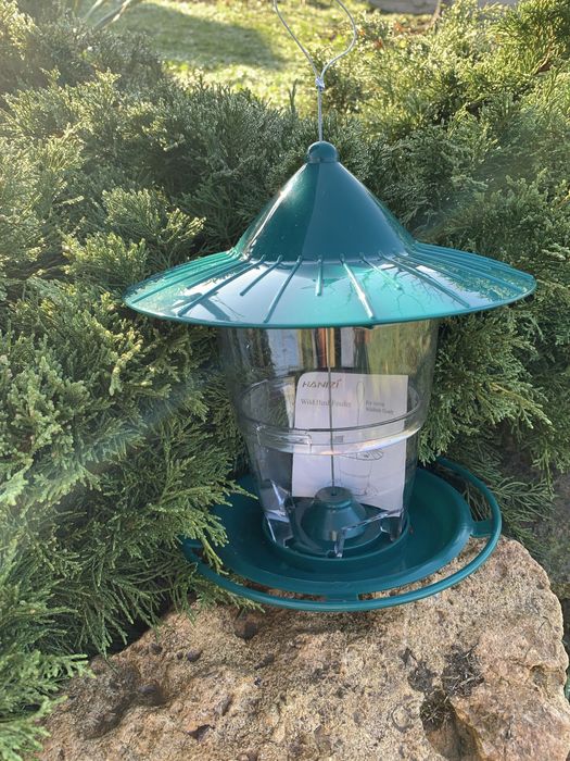 Кормушка для птиц уличная двухсегментная раскладная