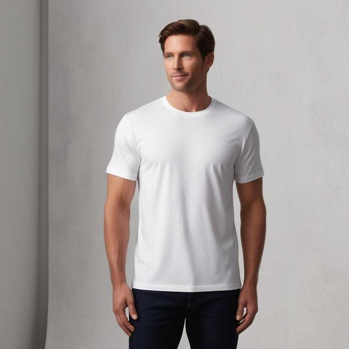 Nowe koszulki białe 100% bawełna, gramatura 180 g/m²