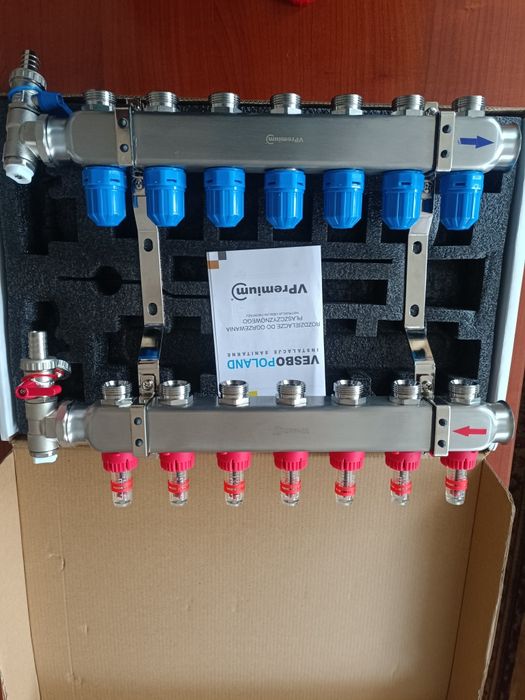 Rozdzielacz do ogrzewania i inox 6 i 7 inox
