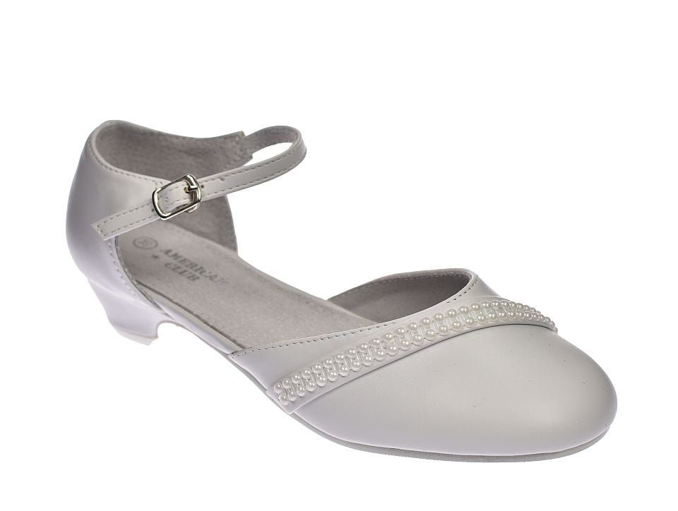 Buty do komunii białe balerinki na obcasie dziewczęce 41/24 roz. 33