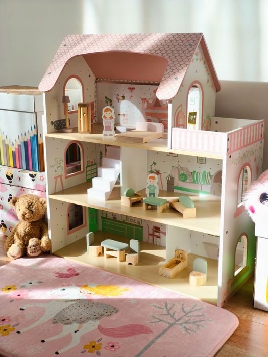 Дерев'яна іграшка Будиночок MD 0155 ляльковий будиночок