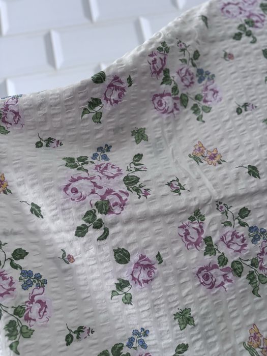 Pościel poszewka na kołdrę bawelna kora kwiaty kwiatki boho ecru róż