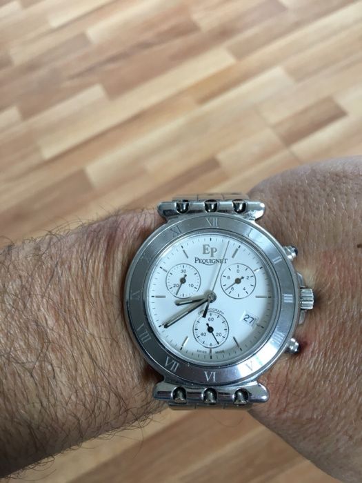 Relógio Pequignet Original Chrono Moorea Quartz em aço