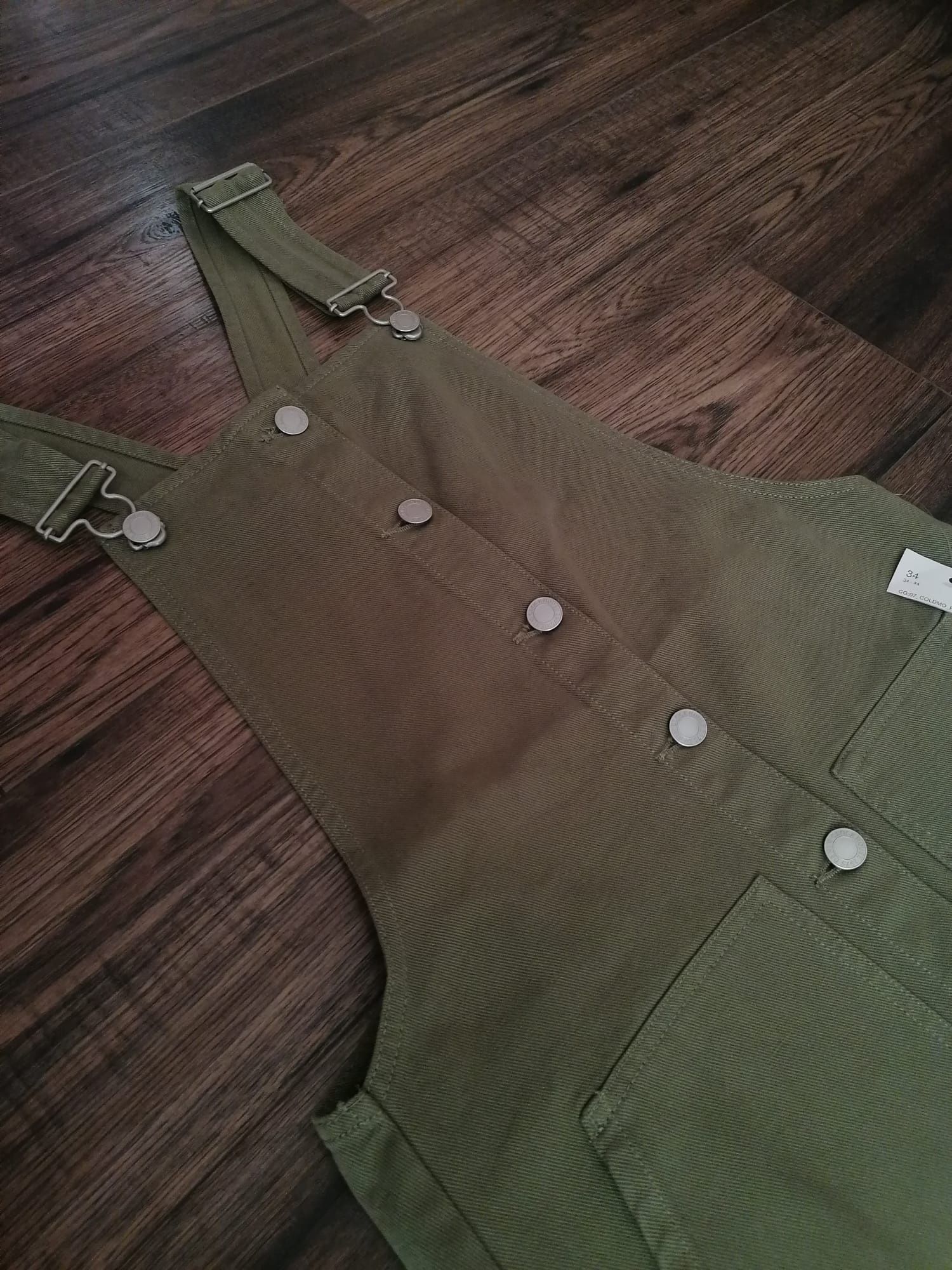 Sukienka ogrodniczka C&A CLOCKHOUSE r. 34 khaki