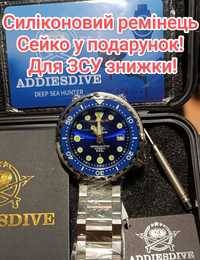 Часы годинник Addiesdive Tuna NH35 Seiko ремінець в подарунок!