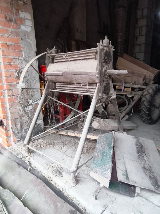 Miedlarka do lnu i konopi dekortykator włókno pazdzierz zabytek