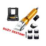 DUŻY ZESTAW ! Potężna Maszyna Do Strzyżenia Zwierząt - 380W