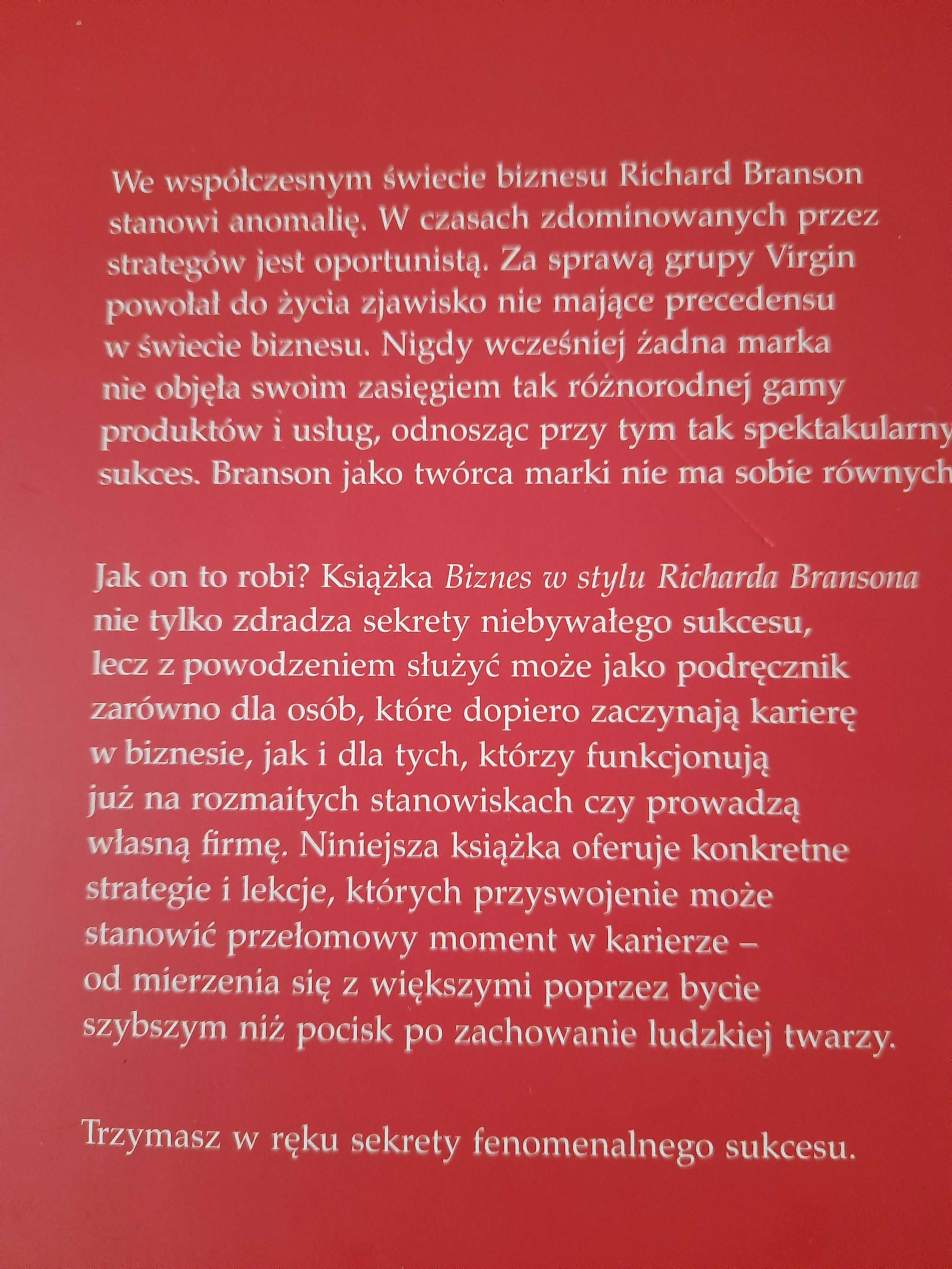 Ksiazka Biznes w stylu Richarda Bransona.