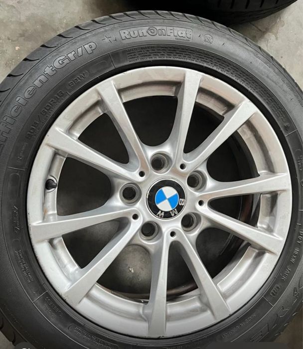 Jogo de Jantes originais BMW 16” + pneus goodyear 205/60r16 runflat