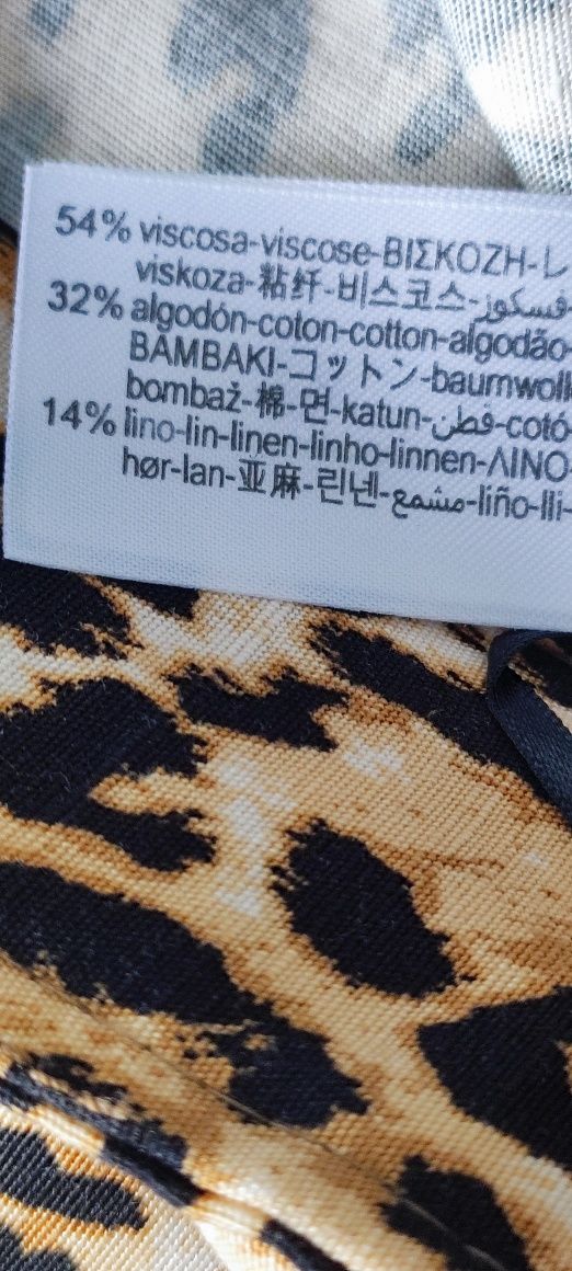 Komplet Zara nowy spodnie i koszula/żakiet S len bawełna viskoza pante