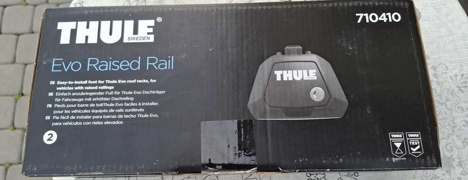 Nowe Stopy Thule Evo Raised Rail 7104 Na Relingi Belki Bagażnik