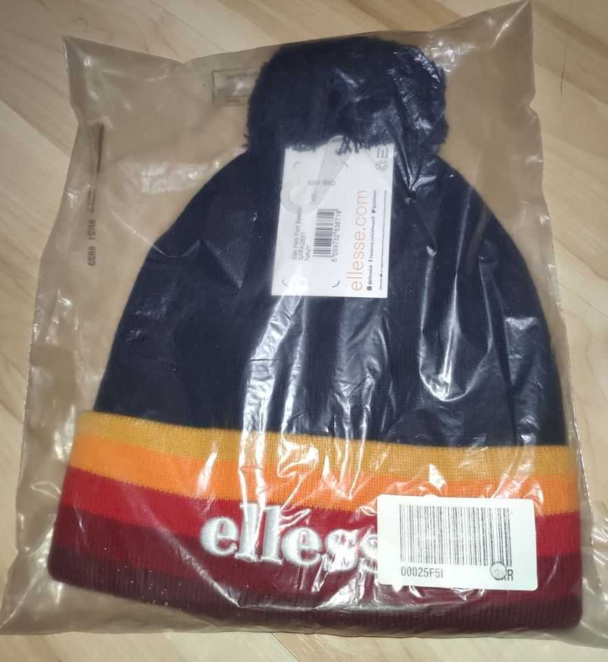 ELLESSE Czapka Zimowa  z Pomponem Sian Pom Pom Beanie Navy