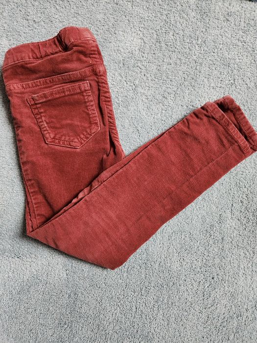 Zestaw ubranek HM na jesień sukienka bluzka sztruksy spodniczka r.110