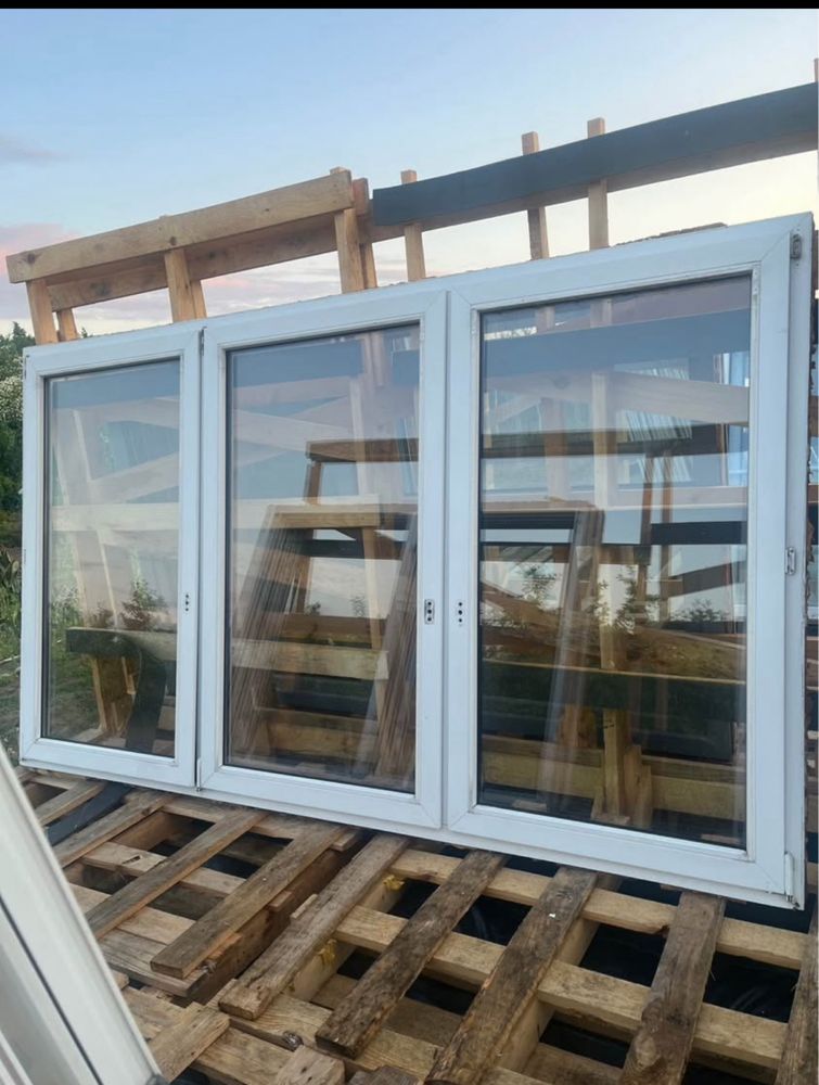 Okna PCV 143x144, 113x233, 81x200, 153x261, 163x116 i inne