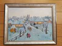 Obraz olejny na płótnie Jurij Gurin 42x55 1996