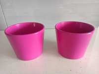 Doniczka ceramiczna różowa