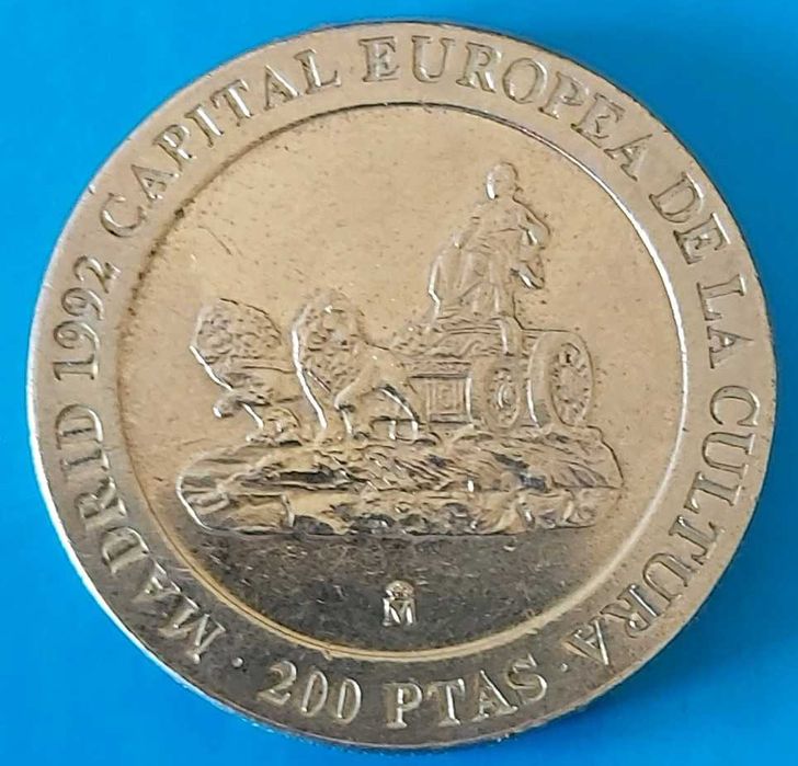 200 Pesetas de 1991, Espanha, Madrid.1992 Capital Europeia Cultura