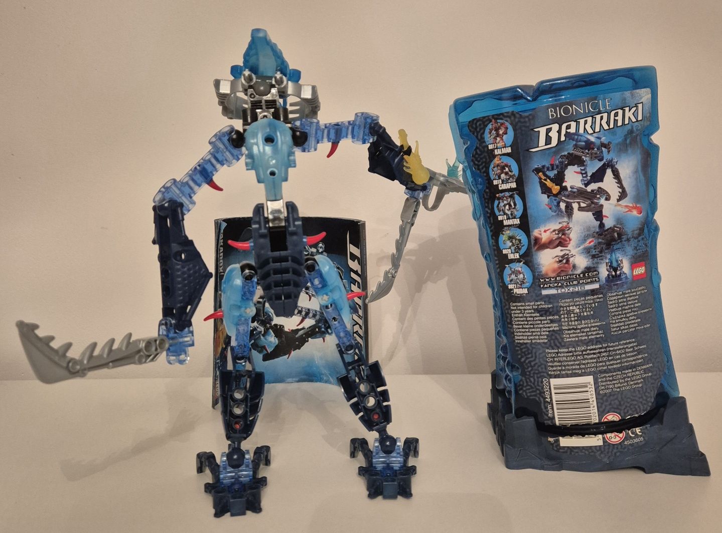 Lego Bionicle Barraki Takadox cały zestaw, pudełko, instrukcja
