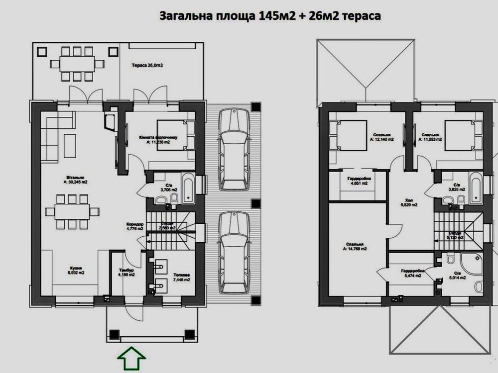 Кирпичный дом в лесной Буче. 135 000 $ Вблизи парка Бучанского