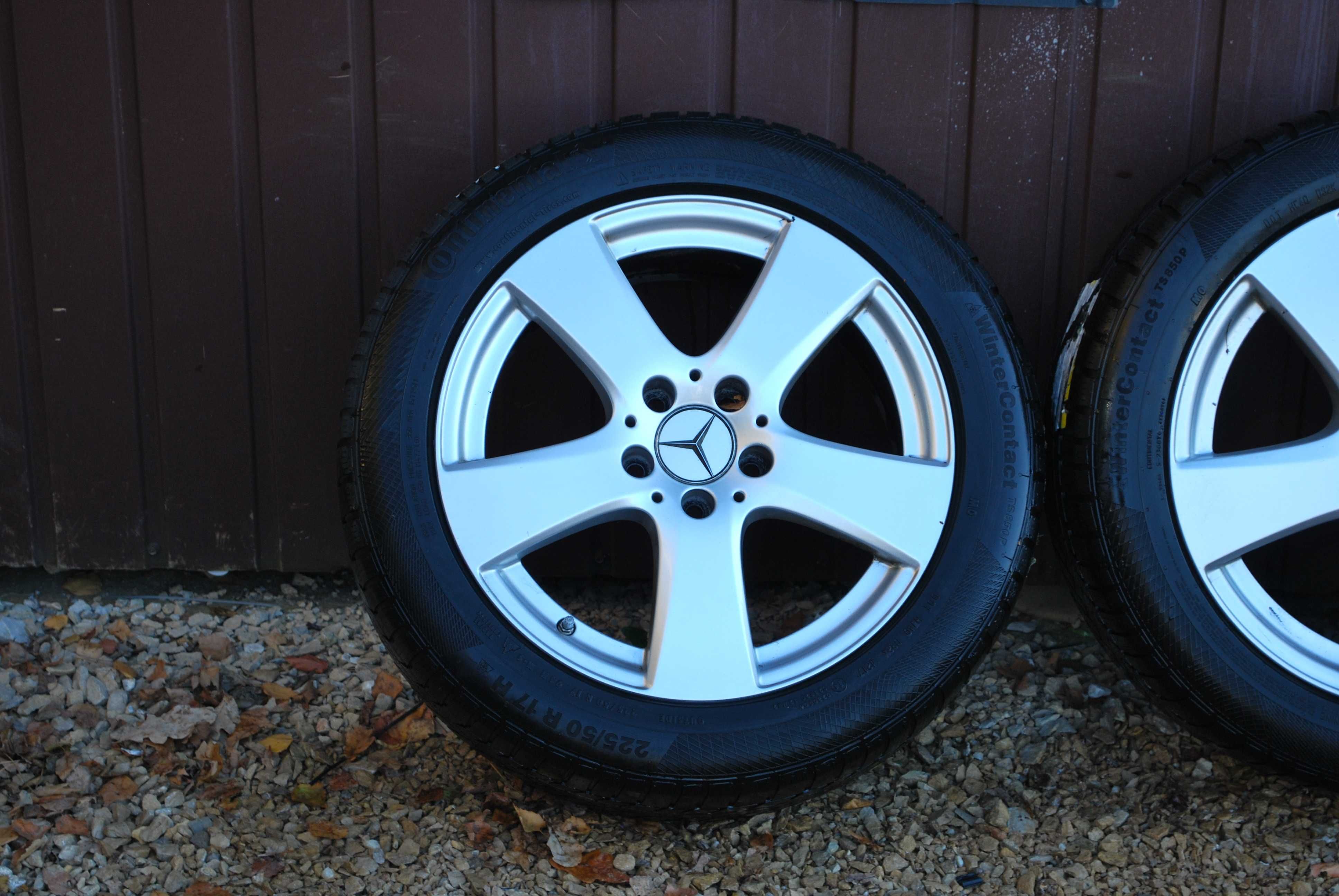 Koła 225/50 R17 5x112 Alufelgi +opony zimowe Mercedes B C E Klasa TPMS