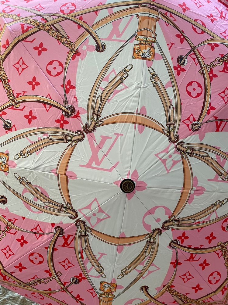 Guarda Chuva Louis Vuitton Novo Rosa