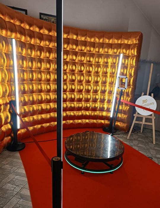 Promocja ! Fotobudka 360, złota ścianka w cenie, fontanny iskier