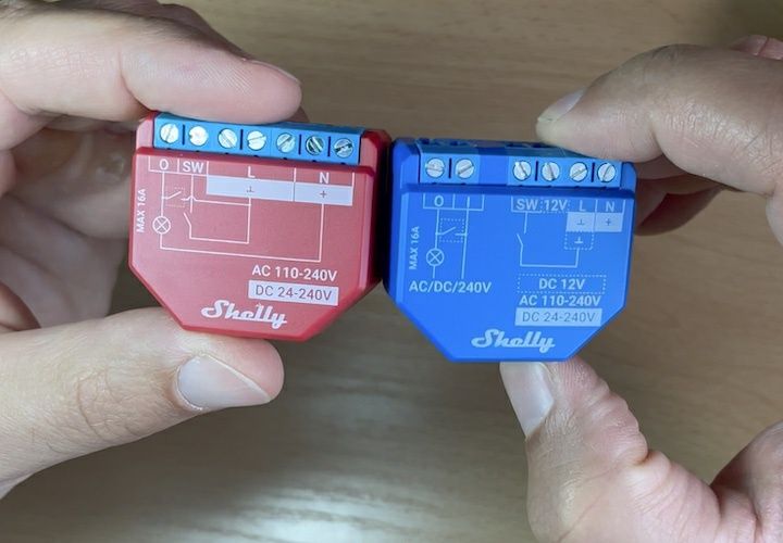 Shelly plus 1 e Shelly plus 1pm novo